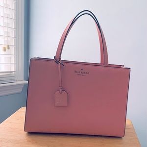 Kate Spade Sam Medium Satchel in Bright Carnation